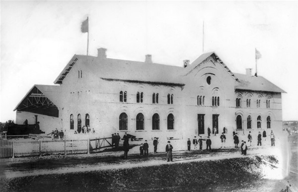 Odenses første banegård 1865